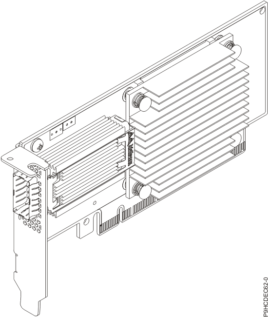 PCIe4 x16 1-Port EDR 100 GB IB ConnectX-5 CAPI Capable Adapter