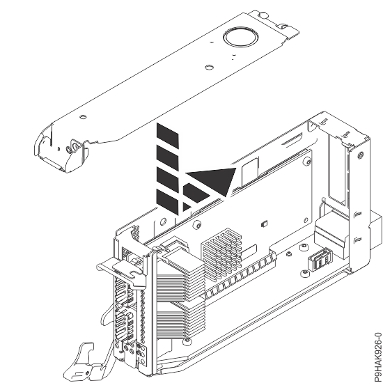 Replacing the top cover on the adapter cassette for the 9080-M9S system