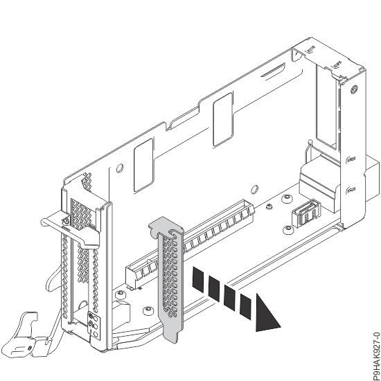 Removing a tailstock filler from the cassette for the 9080-M9S system