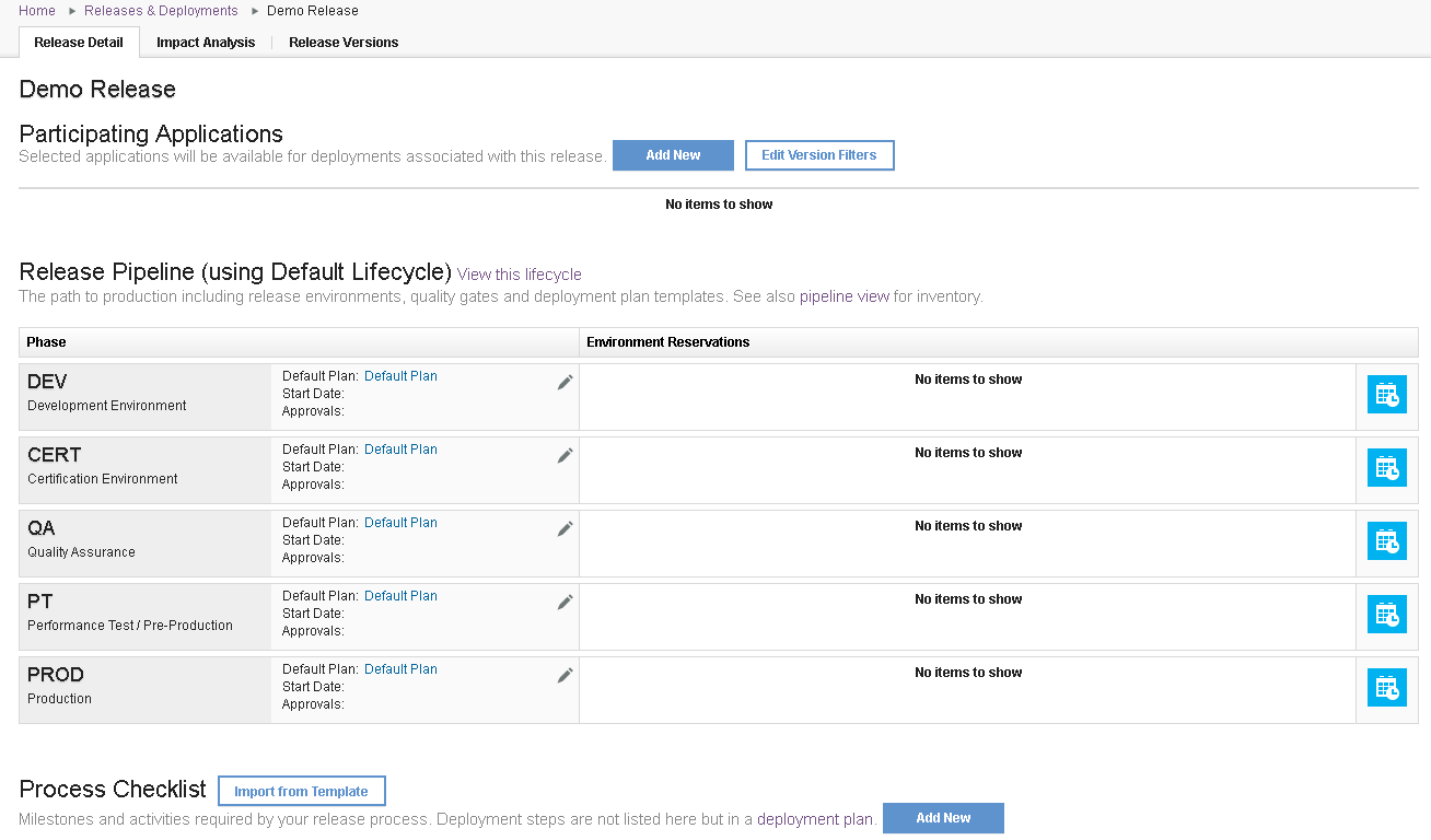 The Demo Release with five phases