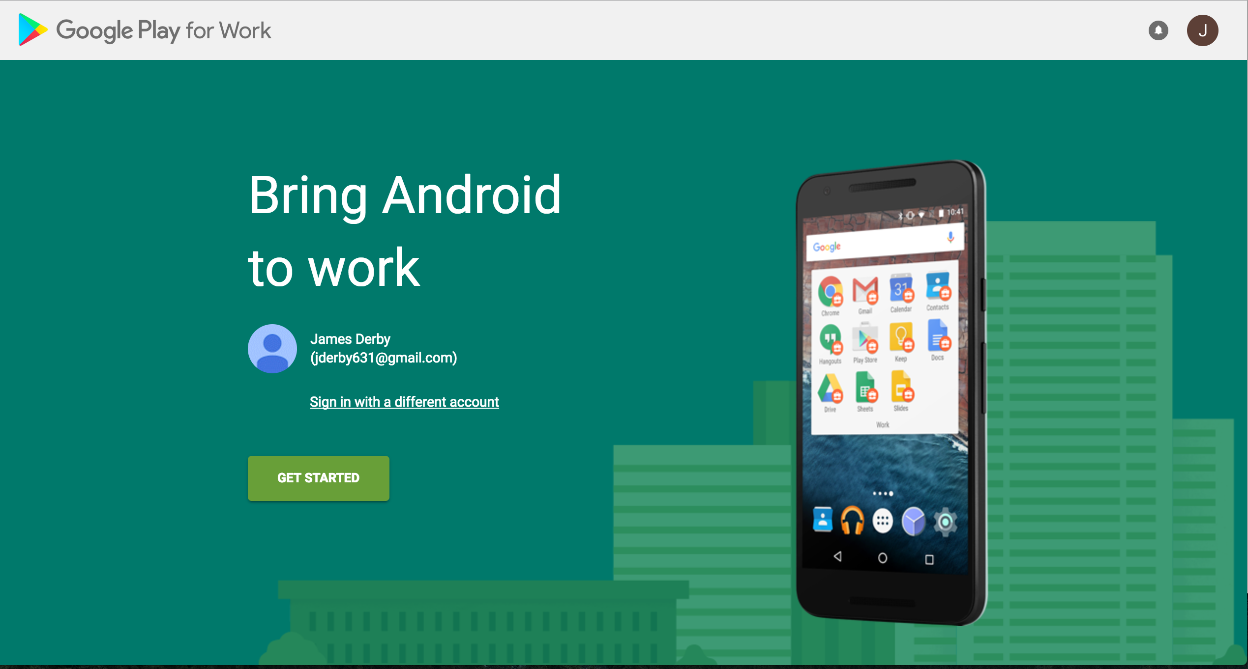 Bring Android to work details