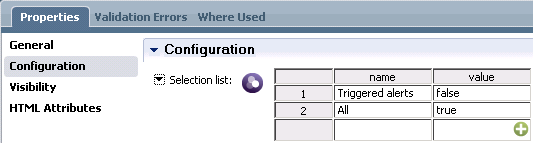 Name value pairs for first filter