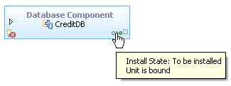 The database unit, showing the bound state and install state