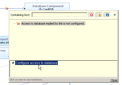 The data access configuration resolution