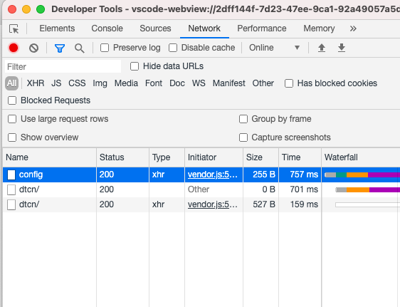 Developer Tools window