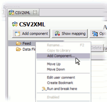 Inserting a new component to the Feed section