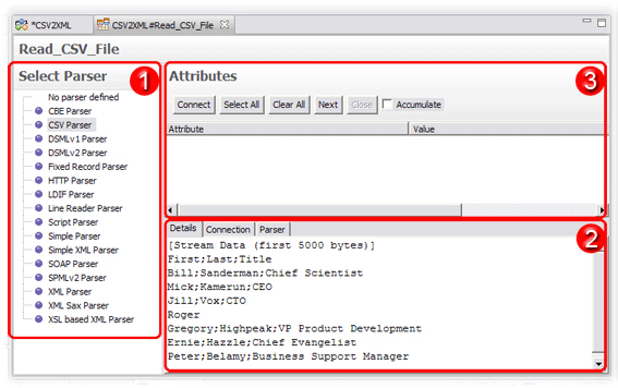 Sample Data Browser window