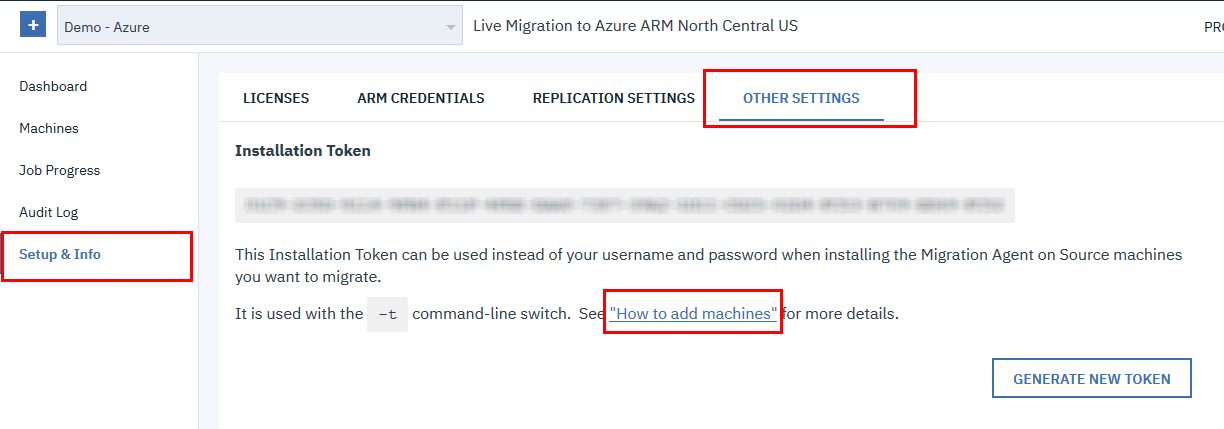 Utilizing existing installation token