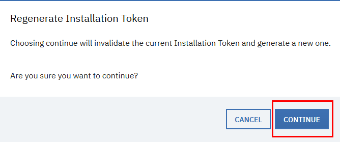 Generating new installation token