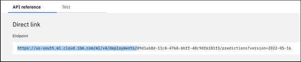 Endpoint with Base Deployment URL highlighted.