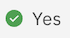 Enable icon labeled as Yes