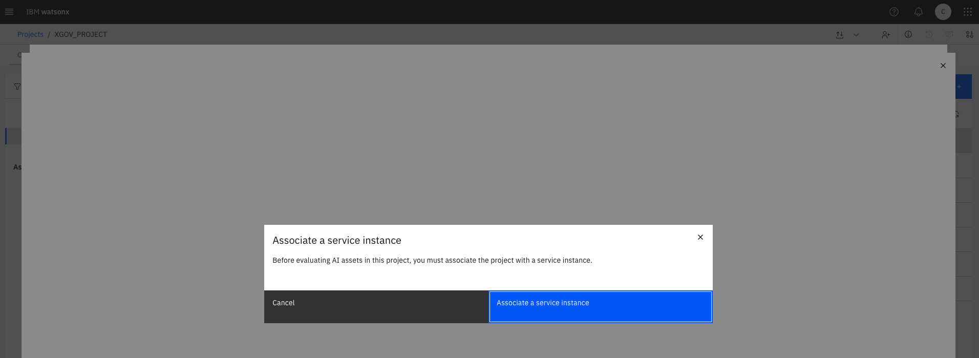 associate service instance