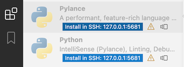 Install in SSH option