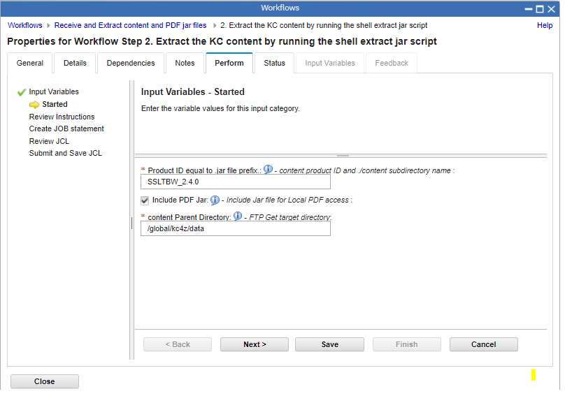 Using the z/OSMF workflow