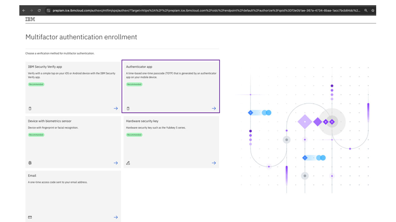 Enrolling an Authenticator App