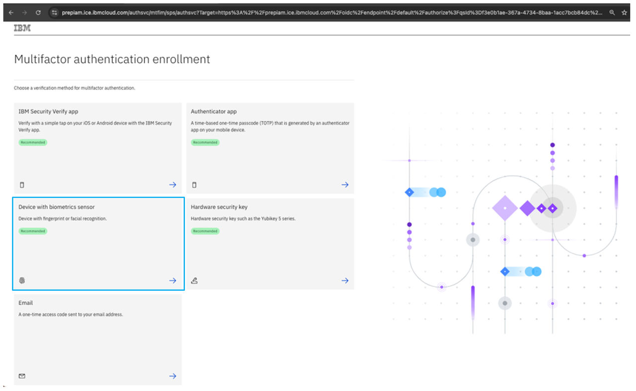 Enrolling a Device with Biometrics Sensor
