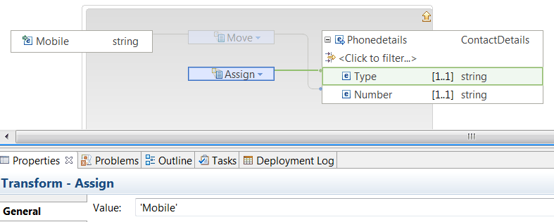 This figure shows the Local Map transform nested map for one input element.