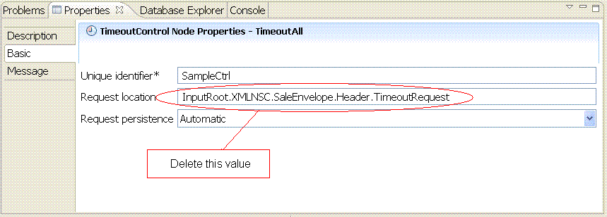 Request Location of Timeout Control node