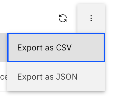 Export csv