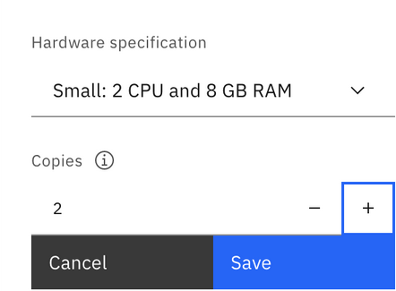 Scaling deployment copies