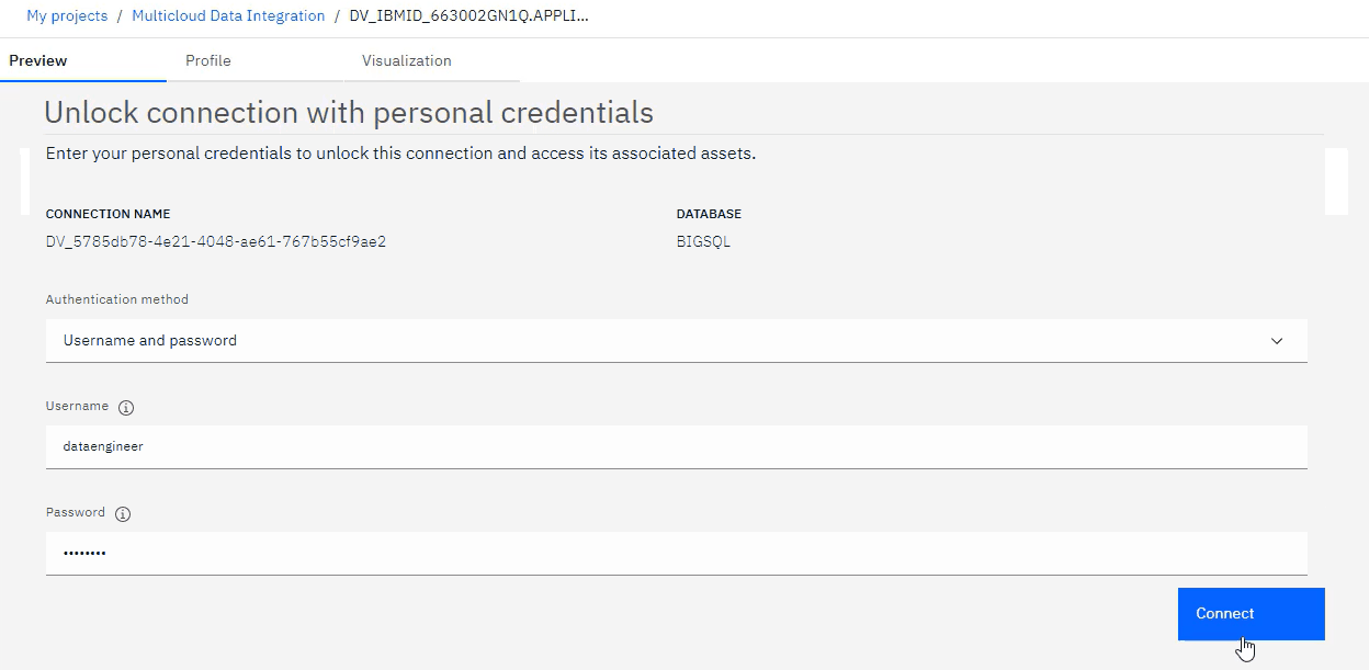 Paste credentials Paste credentials