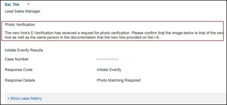 E-Verify - Photo verification required