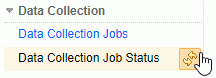 This is a screen capture of the refresh button that is next to the Data Collection Job Status link.
