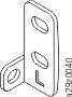 Left rear bracket