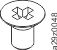 Screw, flat head, self lockable, M6x10