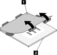 Removing the plastic protective cover from a microprocessor