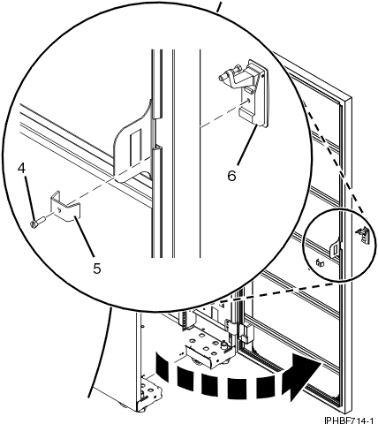 removing the existing door latch.