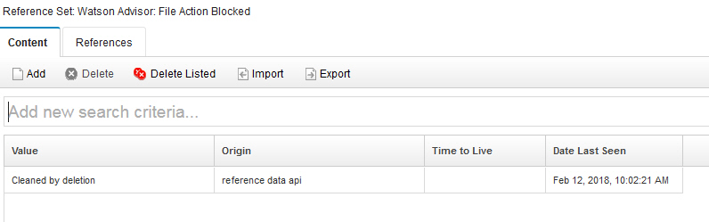 Referenzset: Watson Advisor-Beispiel