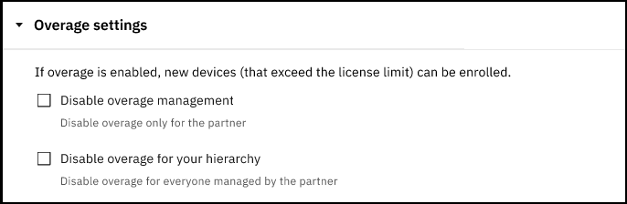 Lizenzeinstellungen als übergeordneten Partner konfigurieren, der als untergeordneter Partner verwaltet