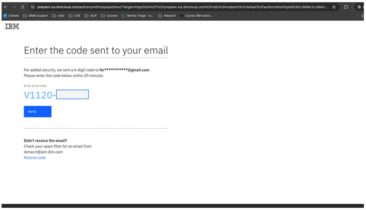 Registrierung von E-Mail als 2FA