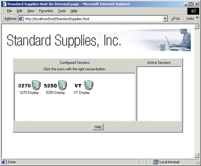Desktopseite mit wei�em Hintergrund