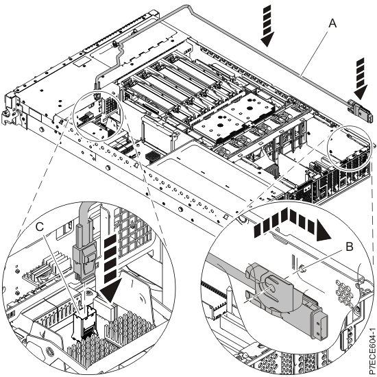 Installing the SAS I/O cable