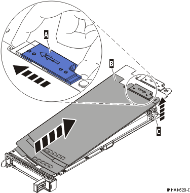 PCI adapter single-width cassette cover removed.