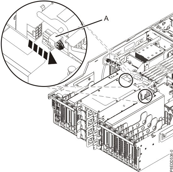 Disconnecting the GPU adapter power cable
