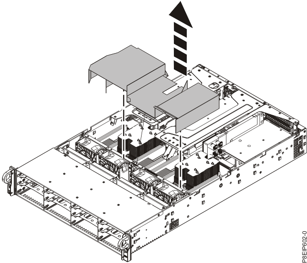 Removing the processor air baffle
