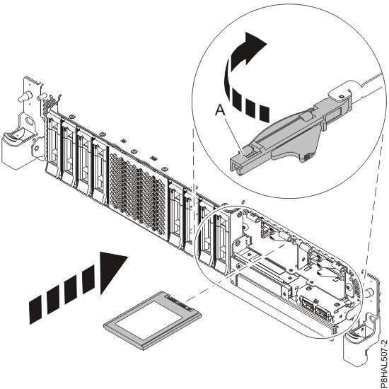 Replacing an SSD in an expanded function system.
