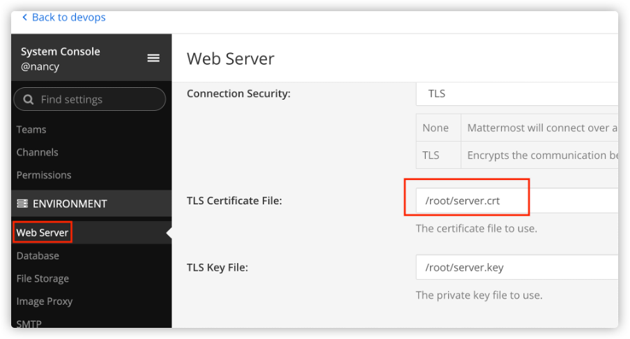Integration menu item