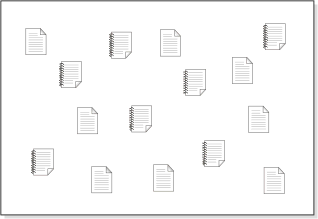 Work on the data server is not organized or grouped and performed in any order and without preference