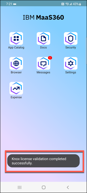 Remote Knox prompt