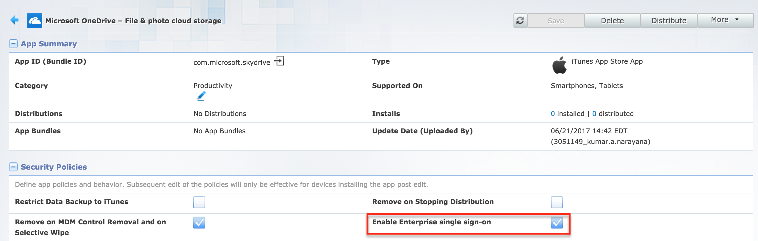 Enterprise single sign-on