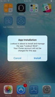 App Installation screen