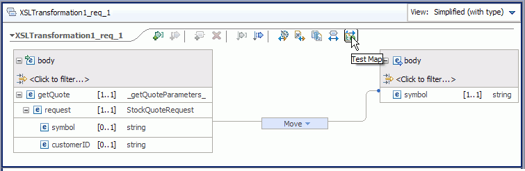 Show Test Map View button