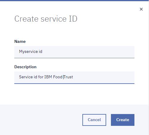 Create service ID