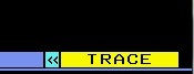 TRACE indicator in the enhanced 3270UI drawer