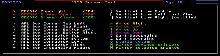 A 3270 emulator that supports all APL characters.