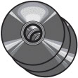 DVDs and CD-ROMs icon